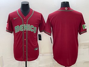 Mexico Blank Red Nike 2023 World Baseball Classic Jersey