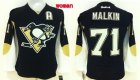 Women NHL Pittsburgh Penguins #71 Evgeni Malkin black jerseys