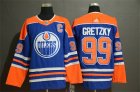 Oilers #99 Wayne Gretzky Royal Adidas Jersey