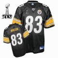 Pittsburgh Steelers #83 Heath Miller 2011 Super Bowl XLV black
