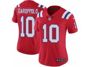 Women Nike New England Patriots #10 Jimmy Garoppolo Vapor Untouchable Limited Red Alternate NFL Jersey