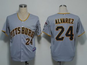 MLB Pittsburgh Pirates #24 Alvarez Grey[Cool Base]