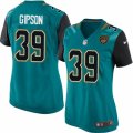Womens Nike Jacksonville Jaguars #39 Tashaun Gipson Limited Teal Green Team Color NFL Jersey