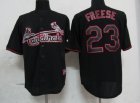 mlb st.louis cardinals #23 freese black fashion