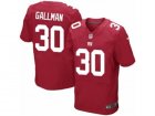 Mens Nike New York Giants #30 Wayne Gallman Elite Red Alternate NFL Jersey