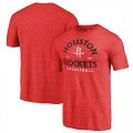 Houston Rockets Fanatics Branded Red Vintage Arch Tri-Blend T-Shirt