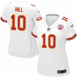 Womens Nike Kansas City Chiefs #10 Tyreek Hill Limited White NFL Jersey