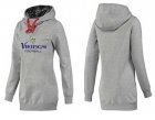 Women Minnesota Vikings Logo Pullover Hoodie-070