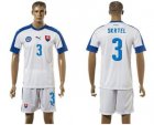 Slovakia #3 Skrtel Home Soccer Country Jersey