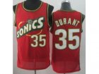 nba Seattle Supersonic #35 Kevin Durant red jerseys(Revolution 30)