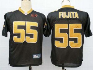 nfl new orleans saints #55 fujita superbowl black