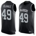 Mens Nike Oakland Raiders #49 Jamize Olawale Limited Black Player Name & Number Tank Top NFL Jersey