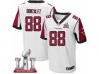Mens Nike Atlanta Falcons #88 Tony Gonzalez Elite White Super Bowl LI 51 NFL Jersey