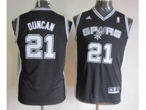 Youth nba san antonio spurs #21 duncan black[revolution 30 swingman]