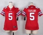 Women Nike Buffalo Bills #5 Tyrod Taylor red jerseys