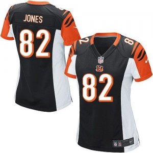 Women Nike Cincinnati Bengals #82 Marvin Jones black jerseys