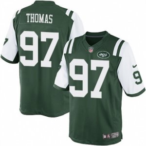 Mens Nike New York Jets #97 Lawrence Thomas Limited Green Team Color NFL Jersey