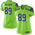 Womens Nike Seattle Seahawks #89 Doug Baldwin Green Stitched NFL Limited Rush Jersey