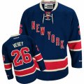 Mens Reebok New York Rangers #26 Jimmy Vesey Authentic Navy Blue Third NHL Jersey