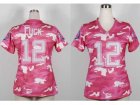 Nike women nfl jerseys indianapolis colts #12 luck pink[fashion camo]