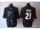 Nike NFL Baltimore Ravens #21 Lardarius Webb Black Jerseys(Helmet Tri-Blend Limited)