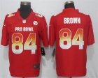 Nike AFC Steelers #84 Antonio Brown Red 2019 Pro Bowl Limited Jersey