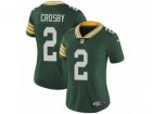 Women Nike Green Bay Packers #2 Mason Crosby Vapor Untouchable Limited Green Team Color NFL Jersey