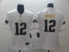 Nike Patriots #12 Tom Brady White Gold Vapor Untouchable Limited Jersey