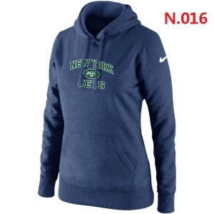 Women New York Jets Heart & Soul Pullover Hoodie blue