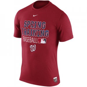 MLB Men\'s Washington Nationals Nike 2016 Authentic Collection Legend Issue Spring Training Performance T-Shirt - Red