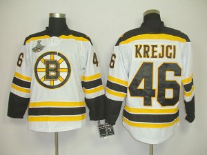 nhl boston bruins #46 krejci white[2011 stanley cup champions]