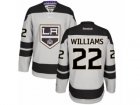Mens Reebok Los Angeles Kings #22 Tiger Williams Authentic Gray Alternate NHL Jersey
