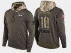 Nike Blues 10 Brayden Schenn Olive Salute To Service Pullover Hoodie