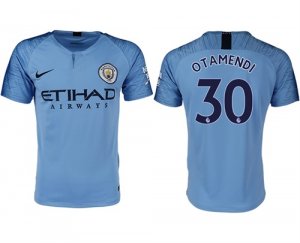 2018-19 Manchester City 30 OTAMENDI Home Thailand Soccer Jersey