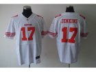 Nike NFL san francisco 49ers #17 jenkins white Elite jerseys