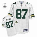 Green Bay Packers #87 Jordy Nelson 2011 Super Bowl XLV white