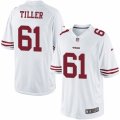 Mens Nike San Francisco 49ers #61 Andrew Tiller Limited White NFL Jersey