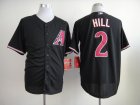 mlb jerseys arizona diamondbacks #2 hill black[hiLL)(A)