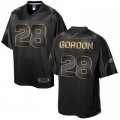 Nike San Diego Chargers #28 Melvin Gordon Black Gold Collection Jersey(Game)