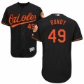 Men's Majestic Baltimore Orioles #49 Dylan Bundy Black Flexbase Authentic Collection MLB Jersey