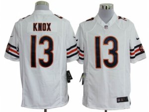 Nike NFL chicago bears #13 knox white Game Jerseys