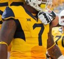 Mens West Virginia Mountaineers #7 Will Grier College yellow Football Jerseys