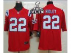 2015 Super Bowl XLIX Nike NFL New England Patriots #22 Stevan Ridley red jerseys[Limited]