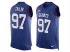 Nike New York Giants #97 Devin Taylor Limited Royal Blue Player Name & Number Tank Top NFL Jersey