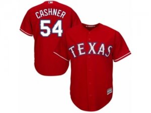 Youth Majestic Texas Rangers #54 Andrew Cashner Replica Red Alternate Cool Base MLB Jersey