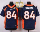Nike Denver Broncos #84 Shannon Sharpe Navy Blue Alternate Super Bowl 50 Men Stitched NFL Elite Jersey