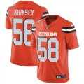Nike Browns #58 Christian Kirksey Orange Vapor Untouchable Limited Jersey