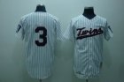 mlb minnesota twins #3 killebrew m&n white(black strip)