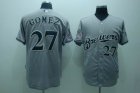 mlb milwaukee brewers #27 gomez grey[cool base]