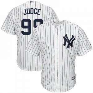 New York Yankees # 99 Aaron Judge White Cool Base Jersey